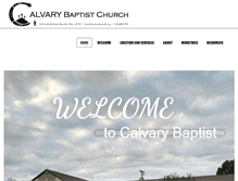Tablet Screenshot of calvarybyesville.org